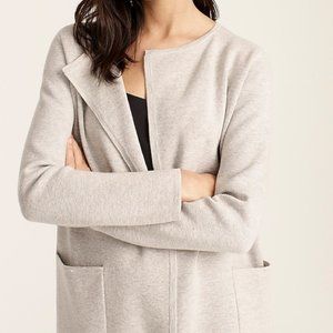 J.Crew Gray Collarless Sweater Blazer Jacket